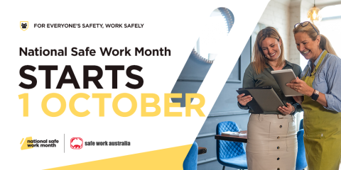 National Safe Work Month starts 1 October