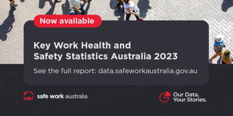 image with title Key Work Health and Safety Statistics Australia 2023